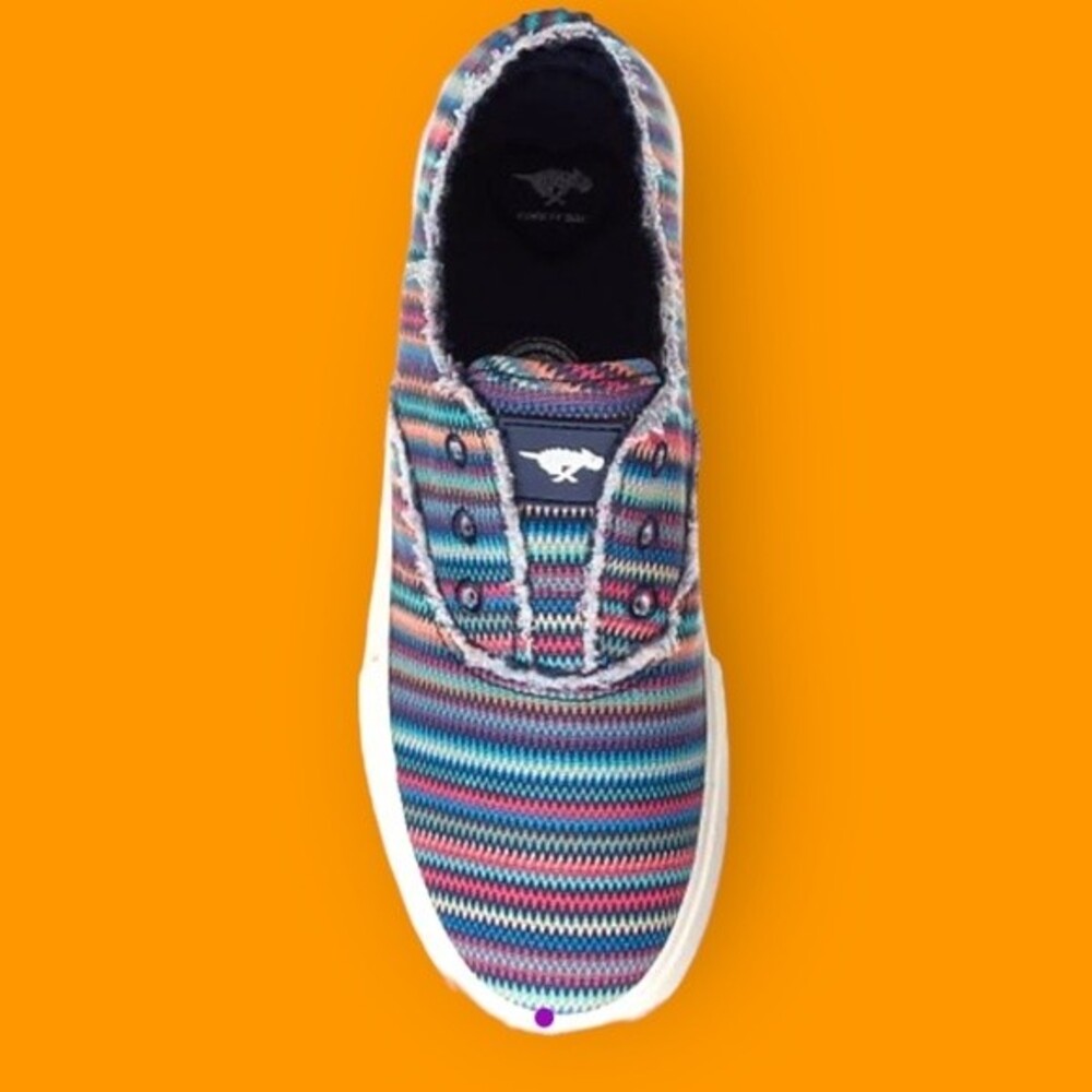 Rocket Dog Women’s Pink Stark Stripe Afina Slip-On Cotton Sneaker Size 9 NIB NWT